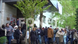 Protest ispred Medicinskog